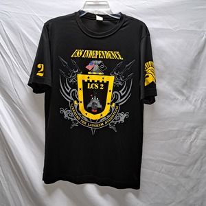 USS INDEPENDENCE LCS2 US NAVY Front Back Sleeves Graphic Print Pullover Shirt